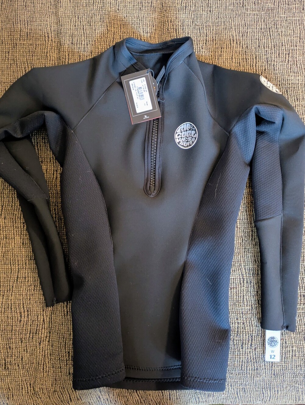NWT Rip Curl 1mm G Bomb Front Zip Long Sleeve Top